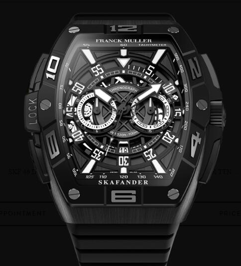 Buy Franck Muller Skafander Chronograph Replica Watch for sale Cheap Price SKF 46 DV CC DT TTNRBR TTNR (NR)
